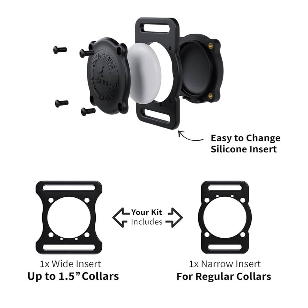 Dog Collar AirTag holder with waterproof cover